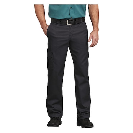 DICKIES Work Pants, Mens, 36" Waist, 32" Inseam WP95BK 36 32