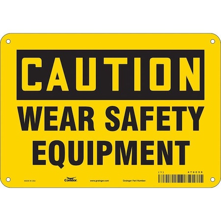 Condor Safety Sign, 7 in Height, 10 in Width, Aluminum, Vertical Rectangle, English, 479C56 479C56
