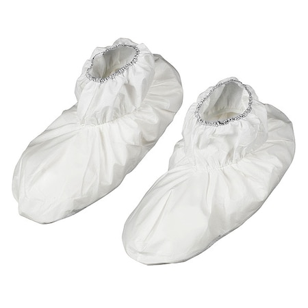 Kimtech Disposable Shoe Covers, SMS, White, Slip Resistant Sole: Yes , XL 47973