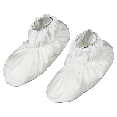 Kimtech Disposable Shoe Covers, SMS, White, Slip Resistant Sole: Yes , L/XL 47972