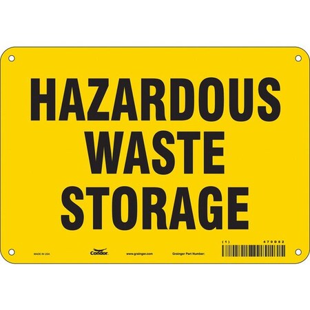 Condor Safety Sign, 7 in Height, 10 in Width, Aluminum, Vertical Rectangle, English, 470D82 470D82
