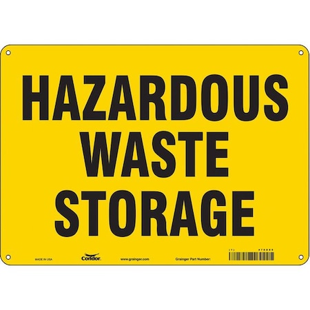 Condor Safety Sign, 10 in Height, 14 in Width, Polyethylene, Horizontal Rectangle, English, 470D85 470D85