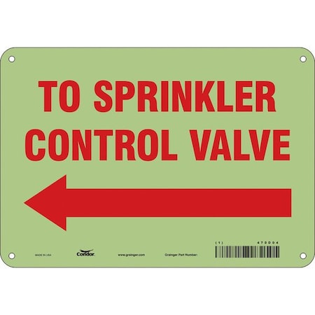 Condor Safety Sign, 7 in Height, 10 in Width, Polyethylene, Vertical Rectangle, English 470D04