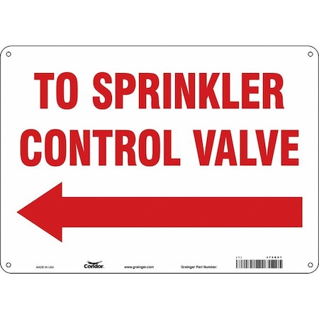 Condor Safety Sign, 14" W, 10" H, 0.055" Thickness 470D07