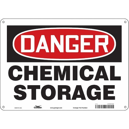 Condor Safety Sign, 10 in Height, 14 in Width, Aluminum, Horizontal Rectangle, English, 470F85 470F85