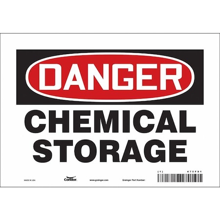 Condor Safety Sign, 7 in Height, 10 in Width, Vinyl, Vertical Rectangle, English, 470F91 470F91