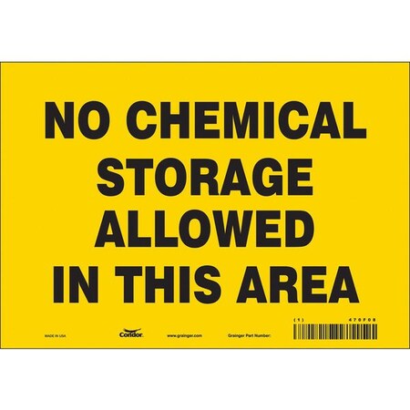 Condor Safety Sign, 7 in Height, 10 in Width, Vinyl, Vertical Rectangle, English, 470F08 470F08