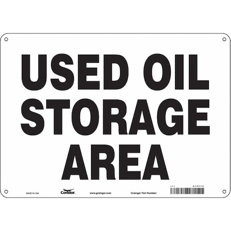 Condor Safety Sign, 10 in Height, 14 in Width, Polyethylene, Horizontal Rectangle, English, 470F14 470F14