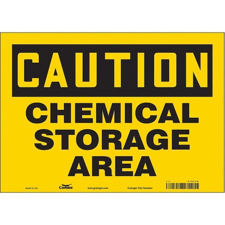 Condor Safety Sign, 10 in Height, 14 in Width, Vinyl, Horizontal Rectangle, English, 470F29 470F29
