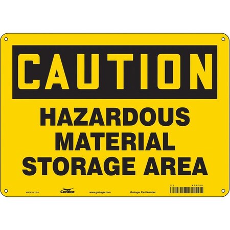 Condor Safety Sign, 10 in Height, 14 in Width, Polyethylene, Horizontal Rectangle, English, 470F60 470F60