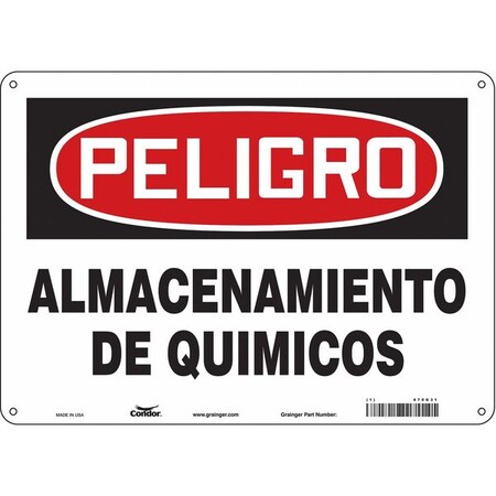 Condor Safety Sign, 14" W, 10" H, 0.032" Thickness 470G31