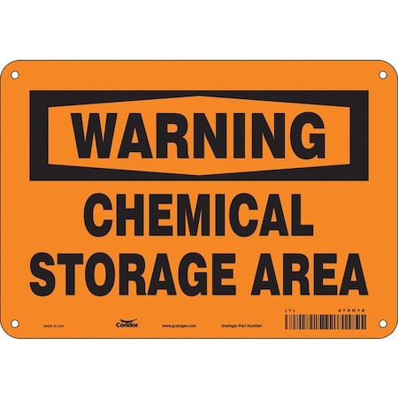 Condor Safety Sign, 7 in Height, 10 in Width, Aluminum, Vertical Rectangle, English, 470H16 470H16