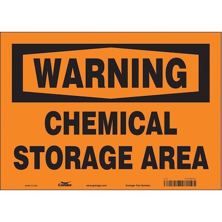 Condor Safety Sign, 10 in Height, 14 in Width, Vinyl, Horizontal Rectangle, English, 470H22 470H22