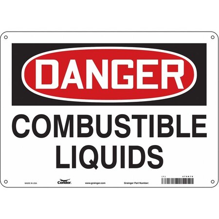 Condor Safety Sign, 10 in Height, 14 in Width, Polyethylene, Horizontal Rectangle, English, 470K78 470K78