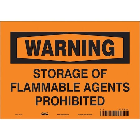 Condor Safety Sign, 7 in Height, 10 in Width, Vinyl, Vertical Rectangle, English, 470M84 470M84