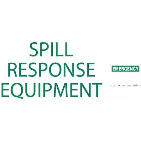 Condor Spill Response Equipment, 14 in W x 10 in H, Horizontal Rectangle, Aluminum, 470N02 470N02