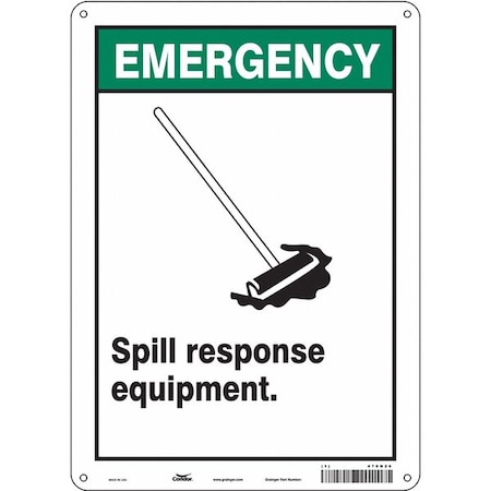 Condor Spill Response Equipment., 10 in W x 14 in H, Vertical Rectangle, Polyethylene, 470N26 470N26