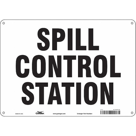 Condor Spill Control Station, 14 in W x 10 in H, Horizontal Rectangle, Polyethylene, 470N32 470N32
