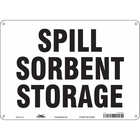 Condor Spill Sorbent Storage, 14 in W x 10 in H, Horizontal Rectangle, Polyethylene, 470N45 470N45