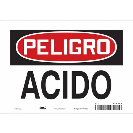 Condor Safety Sign, 10" W, 7" H, 0.004" Thickness 470R89