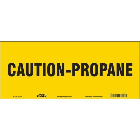 Condor Safety Sign, 7 in H, 17 in W, Vinyl, Vertical Rectangle, English, 470R02 470R02