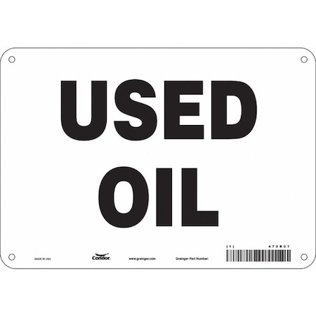 Condor Safety Sign, 7 in Height, 10 in Width, Polyethylene, Vertical Rectangle, English, 470R07 470R07