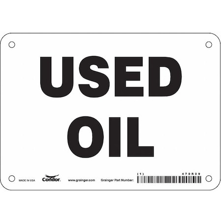 Condor Safety Sign, 5 in Height, 7 in Width, Vinyl, Horizontal Rectangle, English, 470R09 470R09