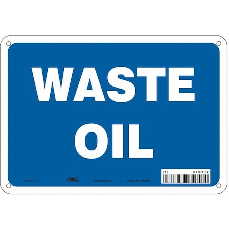 Condor Safety Sign, 7 in Height, 10 in Width, Aluminum, Vertical Rectangle, English, 470R12 470R12