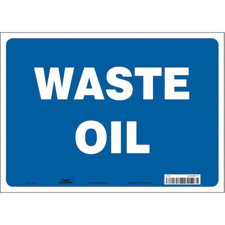 Condor Safety Sign, 10 in Height, 14 in Width, Vinyl, Horizontal Rectangle, English, 470R17 470R17