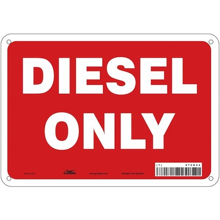 Condor Safety Sign, 7 in Height, 10 in Width, Aluminum, Vertical Rectangle, English, 470R24 470R24