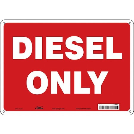 Condor Safety Sign, 10 in Height, 14 in Width, Aluminum, Horizontal Rectangle, English, 470R25 470R25