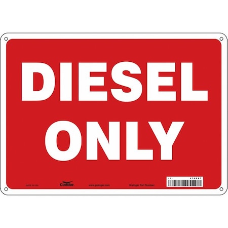 Condor Safety Sign, 10 in Height, 14 in Width, Polyethylene, Horizontal Rectangle, English, 470R27 470R27
