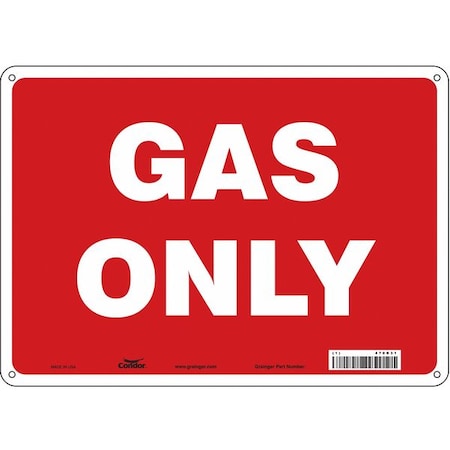 Condor Safety Sign, 10 in Height, 14 in Width, Aluminum, Horizontal Rectangle, English, 470R31 470R31