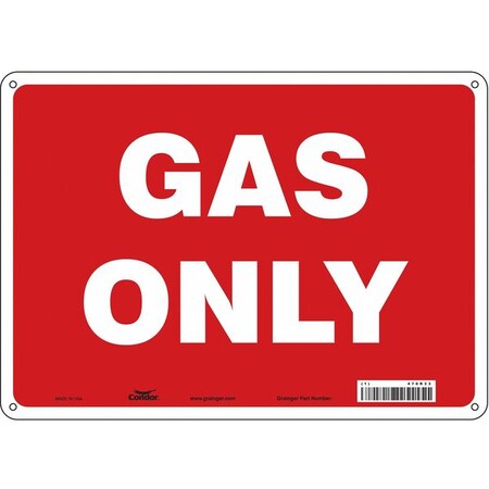 Condor Safety Sign, 10 in Height, 14 in Width, Polyethylene, Horizontal Rectangle, English, 470R33 470R33