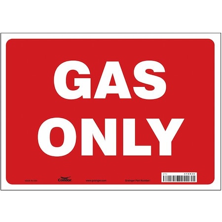 Condor Safety Sign, 10 in Height, 14 in Width, Vinyl, Horizontal Rectangle, English, 470R35 470R35