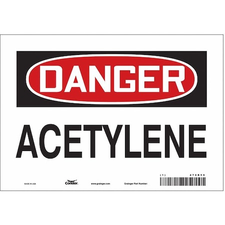 Condor Safety Sign, 7 in Height, 10 in Width, Vinyl, Vertical Rectangle, English, 470R56 470R56