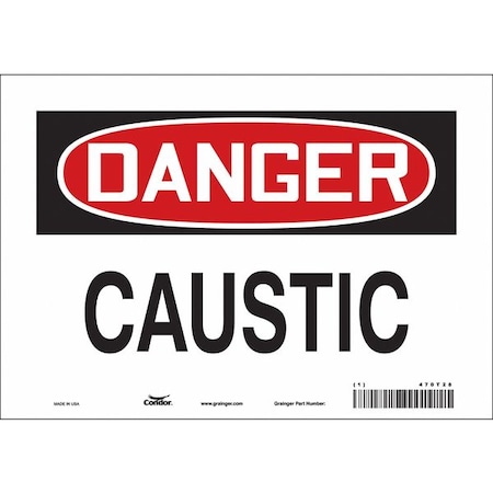 Condor Safety Sign, 7 in Height, 10 in Width, Vinyl, Vertical Rectangle, English, 470T28 470T28