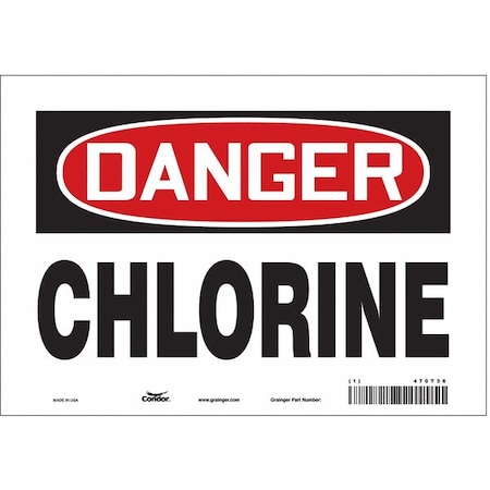 Condor Safety Sign, 7 in Height, 10 in Width, Vinyl, Vertical Rectangle, English, 470T36 470T36