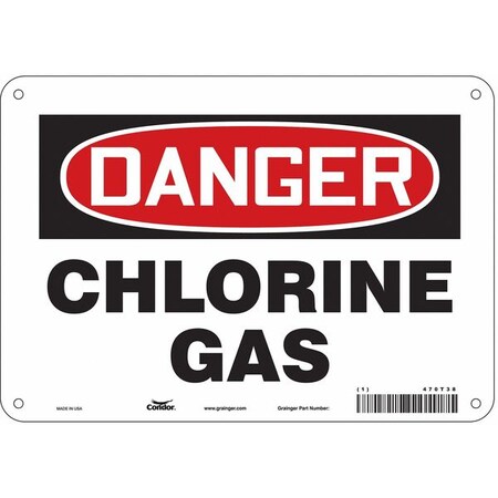 Condor Safety Sign, 7 in Height, 10 in Width, Aluminum, Vertical Rectangle, English, 470T38 470T38