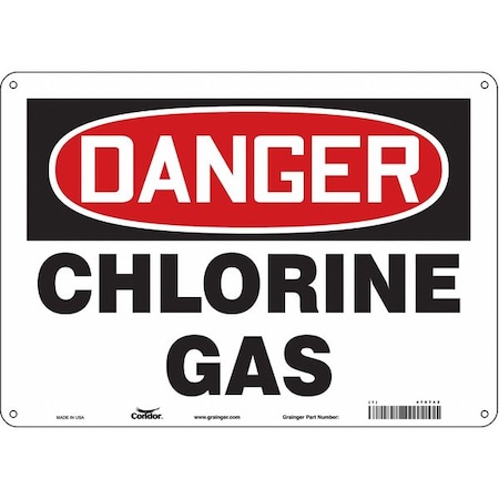 Condor Safety Sign, 10 in Height, 14 in Width, Polyethylene, Horizontal Rectangle, English, 470T42 470T42