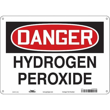 Condor Safety Sign, 10 in Height, 14 in Width, Aluminum, Horizontal Rectangle, English, 470U89 470U89