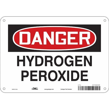 Condor Safety Sign, 7 in Height, 10 in Width, Polyethylene, Vertical Rectangle, English, 470U90 470U90