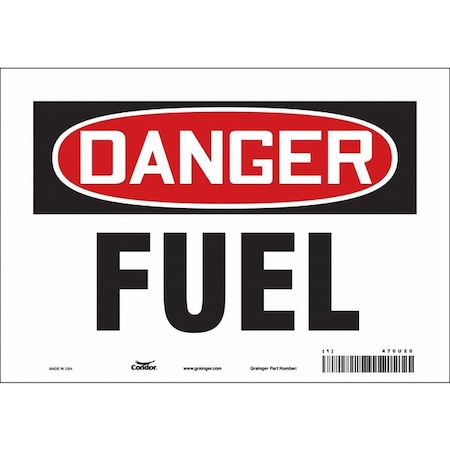 Condor Safety Sign, 7 in Height, 10 in Width, Vinyl, Vertical Rectangle, English, 470U20 470U20