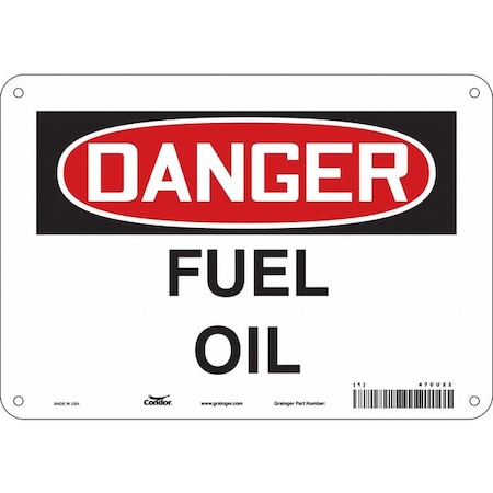 Condor Safety Sign, 7 in Height, 10 in Width, Aluminum, Vertical Rectangle, English, 470U22 470U22