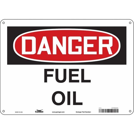 Condor Safety Sign, 10 in Height, 14 in Width, Aluminum, Horizontal Rectangle, English, 470U23 470U23