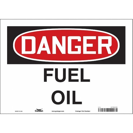 Condor Safety Sign, 10 in Height, 14 in Width, Vinyl, Horizontal Rectangle, English, 470U28 470U28