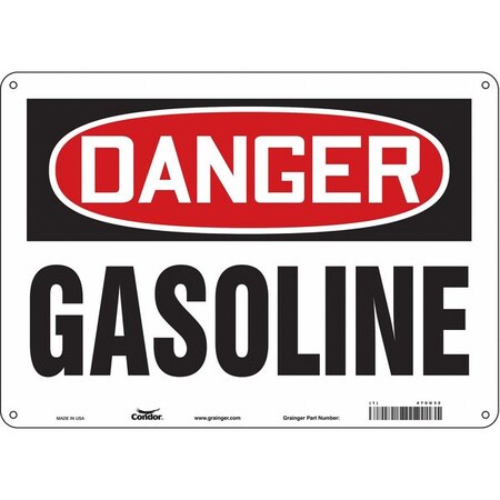 Condor Safety Sign, 10 in Height, 14 in Width, Polyethylene, Horizontal Rectangle, English, 470U32 470U32