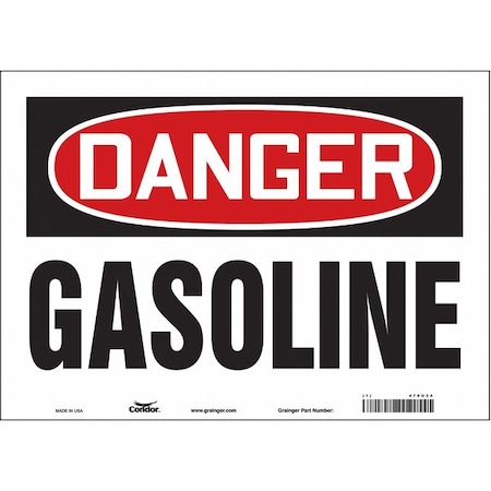 Condor Safety Sign, 10 in Height, 14 in Width, Vinyl, Horizontal Rectangle, English, 470U34 470U34