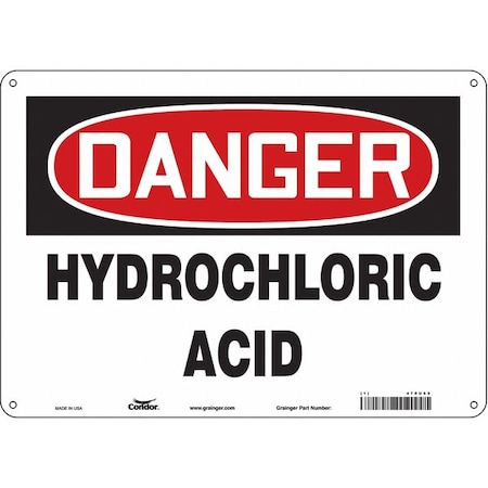 Condor Safety Sign, 10 in Height, 14 in Width, Polyethylene, Horizontal Rectangle, English, 470U65 470U65