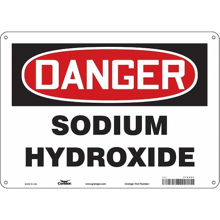 Condor Safety Sign, 10 in Height, 14 in Width, Aluminum, Horizontal Rectangle, English, 470V92 470V92